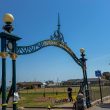 Historic arch restored and returned to seafront in major collaborative project.